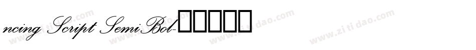 ncing Script SemiBol字体转换